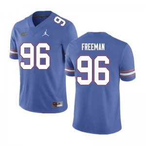 Men's Florida Gators #96 Travis Freeman NCAA Nike Blue Authentic Stitched College Football Jersey VZV8162HG